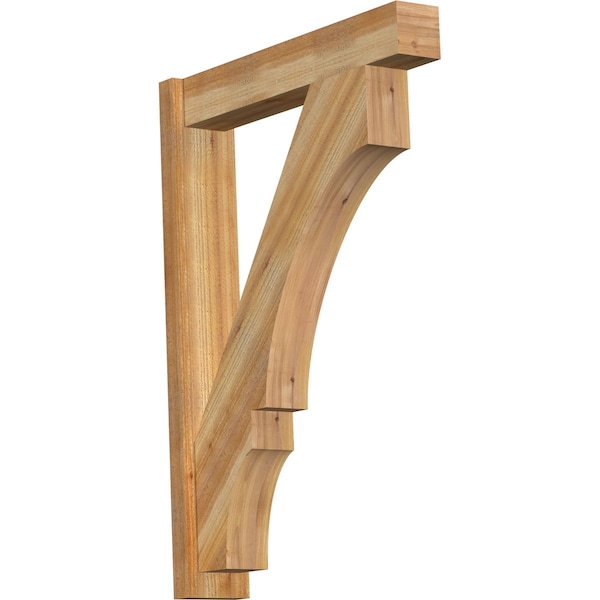 Ekena Millwork Balboa Block Rough Sawn Outlooker, Western Red Cedar, 6"W x 30"D x 42"H OUT06X30X42BOA05RWR - main